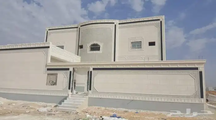 لياسه ملونه باللاسمنت الابيض بطحا الرياض بديل الحجر 7