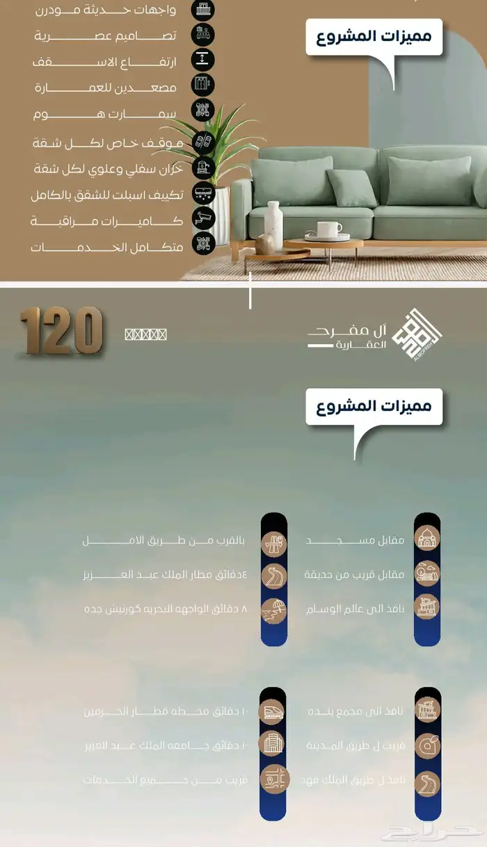 شقة 5غ حي النزهة مساحة 165م السعر399الف و2و3و4و5غ تبدأ299الف 4