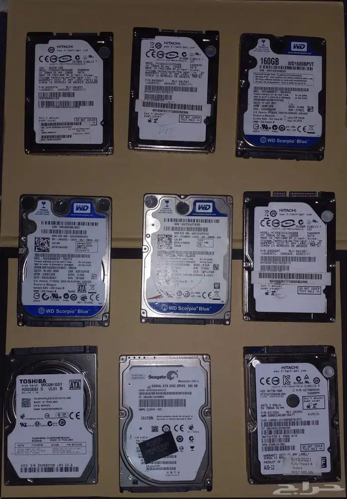 11 هارد ديسك يصلح ل PC او لابتوب سعات مختلفه 0