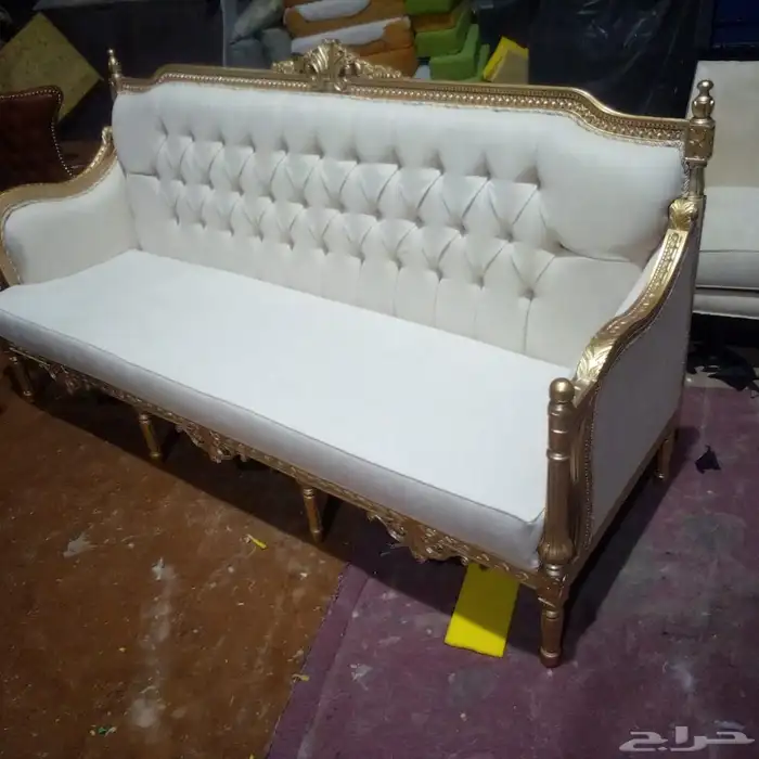 كنب ملكي مصري خشب زان أحمر 35