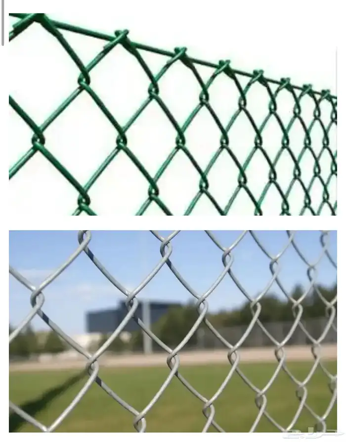 شبك مجلفن واخضر وسلك شائك وحلزوني 8