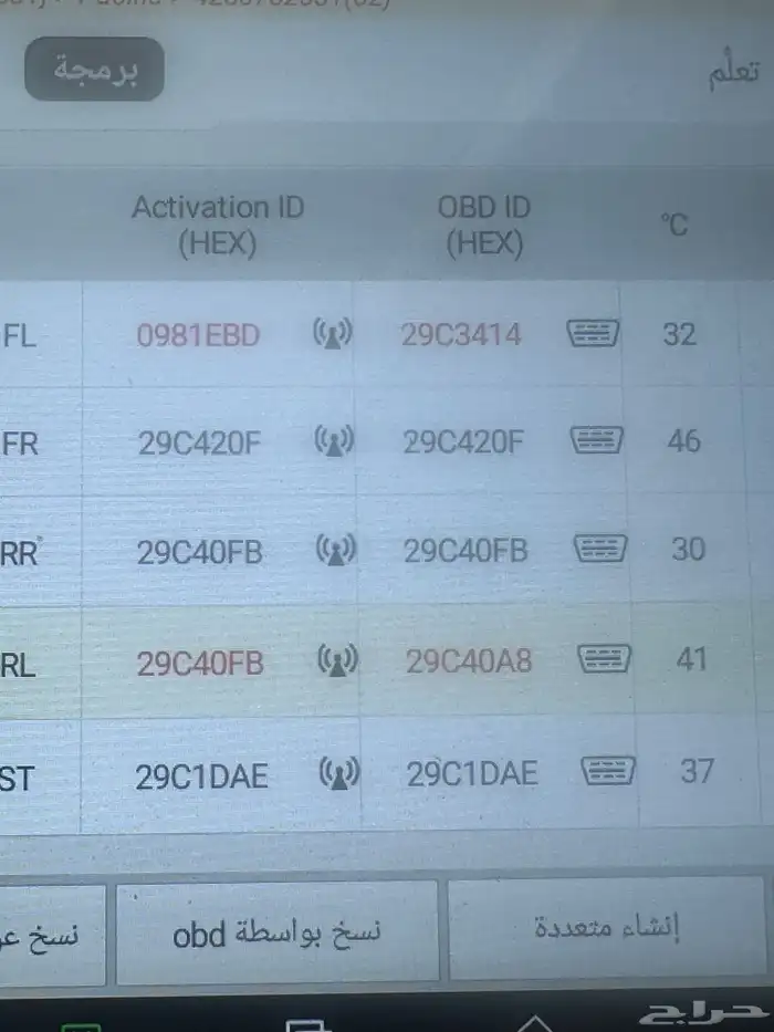 حساسات كفرات جميع انواع السيارات 3