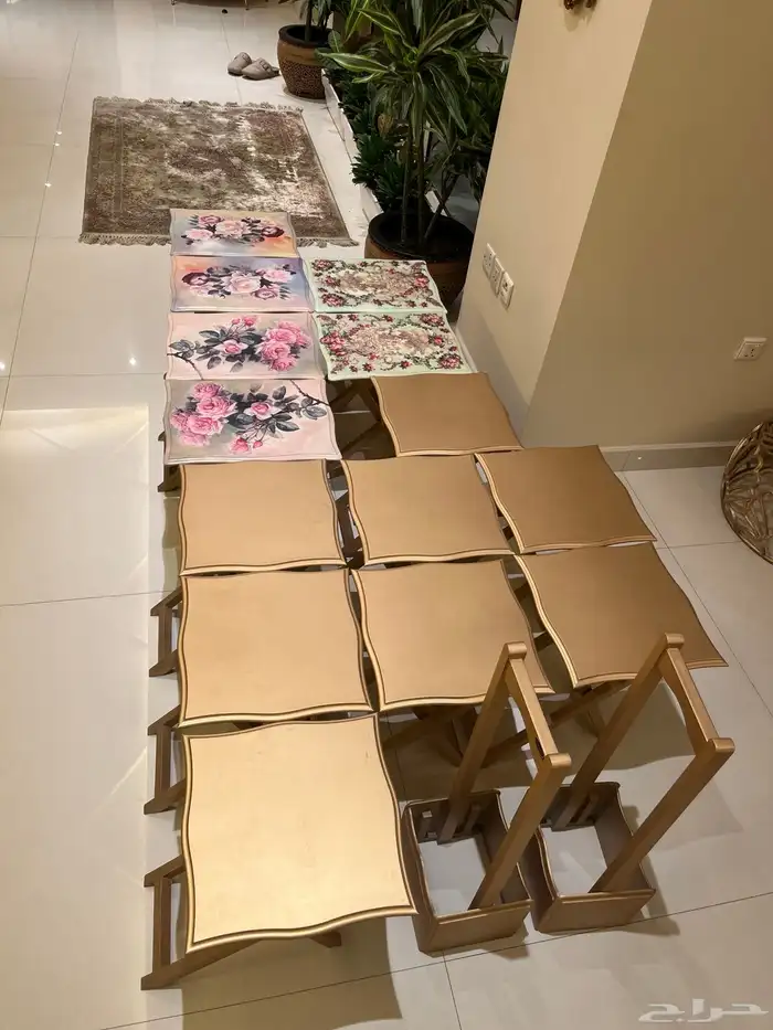 مجمعة طاولات خدمة قابلة للطي 9