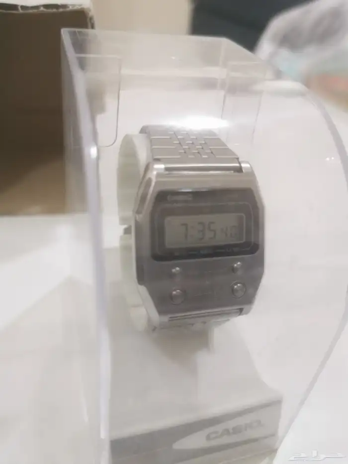 ساعة كاسيو معدنية بالكامل A1100D-1DF Casio 5