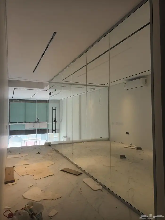 زجاج سكريت وتركيب واجهت زجاج سكريت وتركيب المنيوم دبل 6