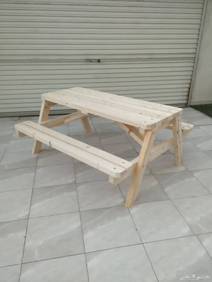 طاولة حديقه خشب سميك 6اشخاص.. 155x140x72 ب750 والجمله ب650 2