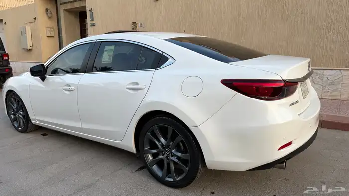 مازدا 6 فل كامل موديل 2018   أبيض لؤلؤي   داخلي أسود 4