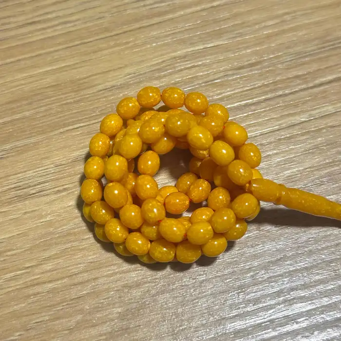 سبحة سندلس 99 خرز تنقيع زعفران شكة ساعة 4