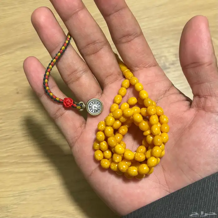 سبحة سندلس 99 خرز تنقيع زعفران شكة ساعة 1
