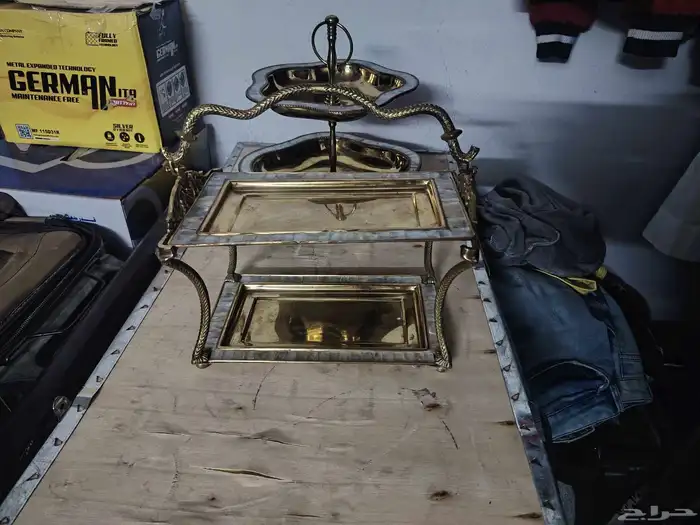 طقم تقديم نحاس تحفه 2