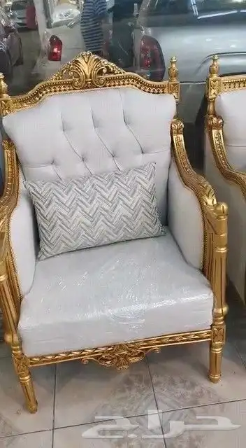 كنب ملكي مصري خشب زان أحمر 34