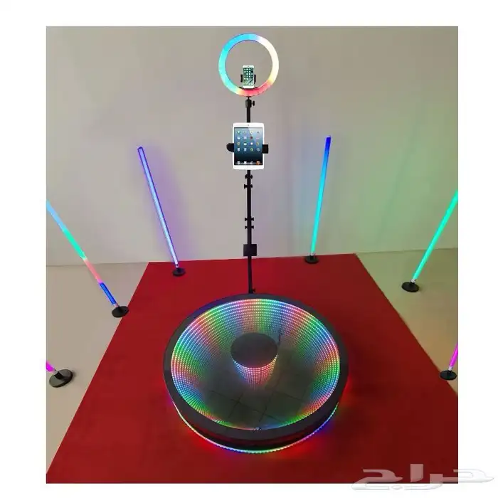 جهاز التصوير فوتوبوث بقاعدة دوارة واضاءة احترافية 5