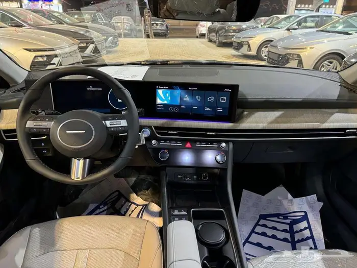 هيونداي سوناتا كمفورت 2025 رمادي مطفي كاش واقساط 14