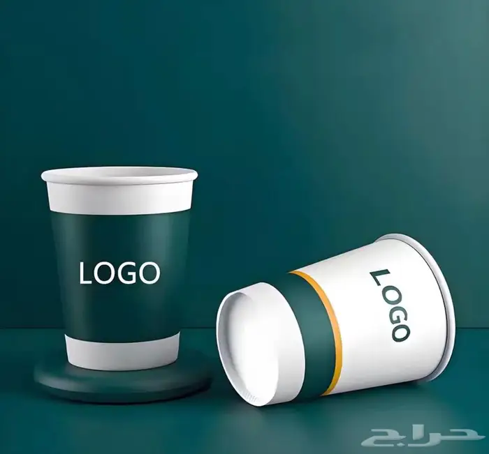 طباعه اكواب ورق وبلاستيك دبل بمقاسات مختلفة 2