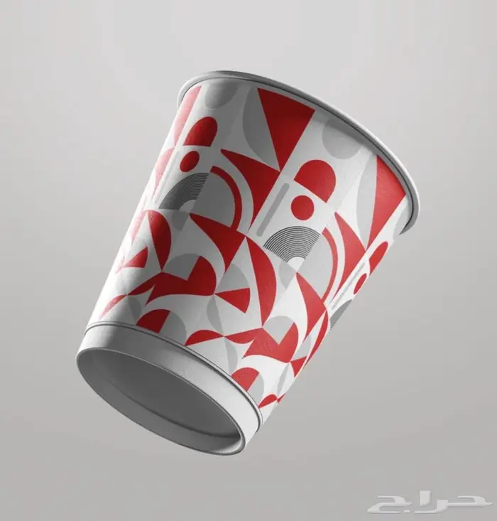 طباعه اكواب ورق وبلاستيك دبل بمقاسات مختلفة 1