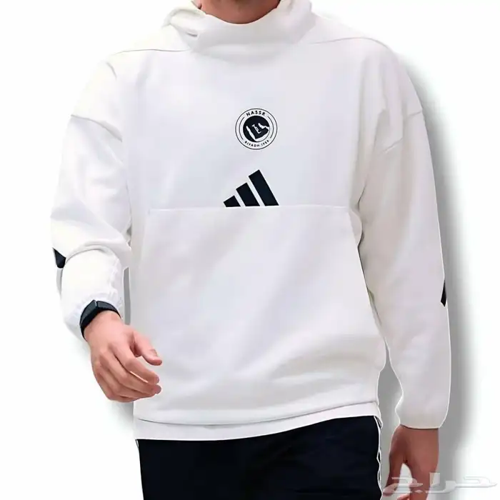 بلوفر النصر الابيض الشتوي الجديد 2026 بجميع المقاسات 0