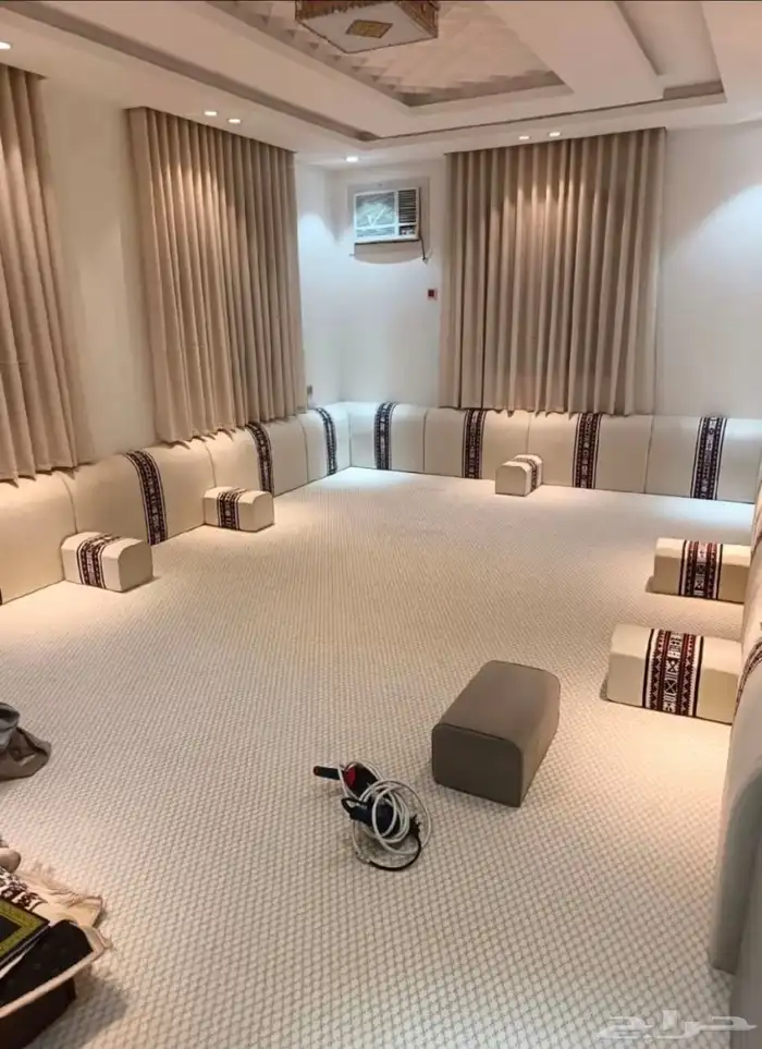 كنب مجلس مساند تفصيل تنجيد ستائر ويفي امريكي جمع النوعيه 6