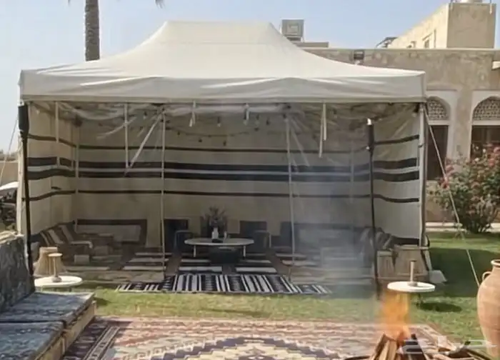 بيوت شعر خيام سواتر عزبه لوازم رحلات حداد تفصيل اشرعه مكه 4