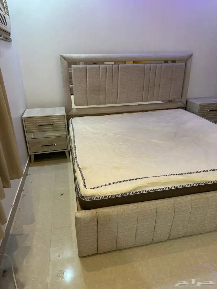غرفه نوم شبه الجديد مع المرتبه شامل التوصيل والتركيب داخل ال 4