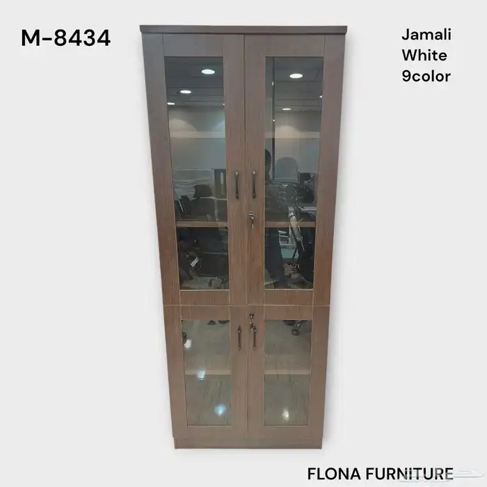 دولاب ملفات حديد و خشب جديد كرتون 10