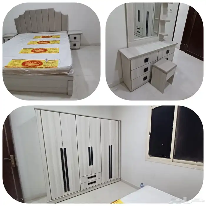 اثاث غرف نوم جديد وطني ست قطع 14