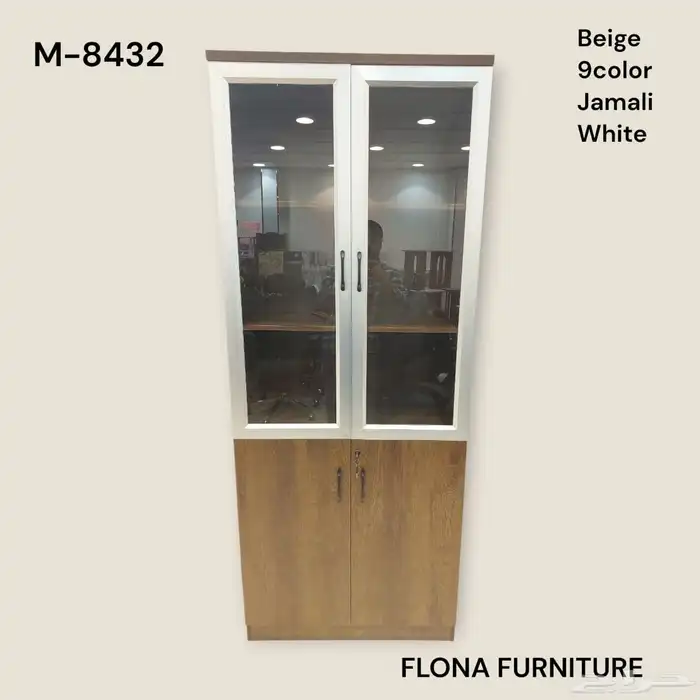 دولاب ملفات حديد و خشب جديد كرتون 8