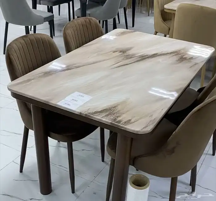 يوجدلدينا لدينا تفصيل طاولات ويوجد جاهز وطاولات طعام جاهزة 21