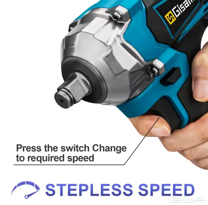 مفتاح كهربائي لفك الكفرات مع بطاريتين وشاحن 1