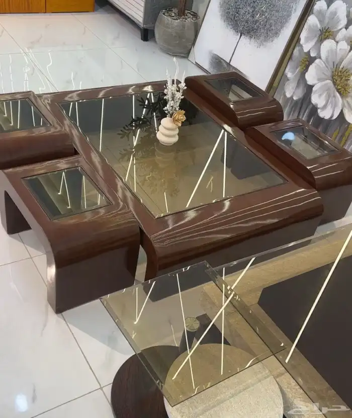 يوجدلدينا لدينا تفصيل طاولات ويوجد جاهز وطاولات طعام جاهزة 49