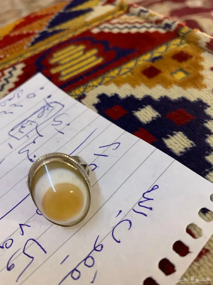 خاتم عقيق سليماني اصلي فضه درجه اول 2