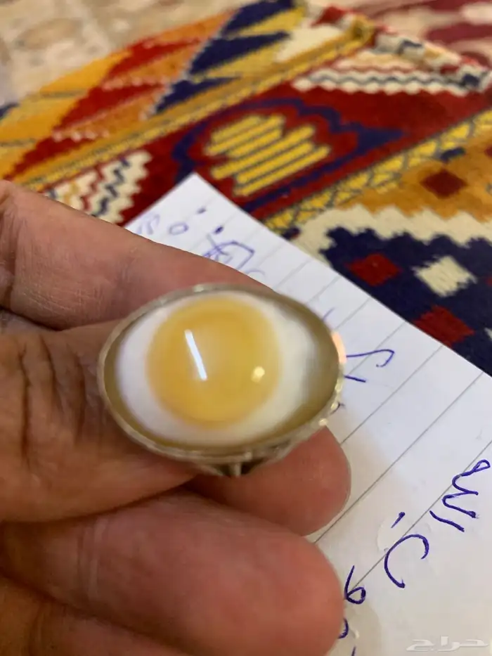خاتم عقيق سليماني اصلي فضه درجه اول 3