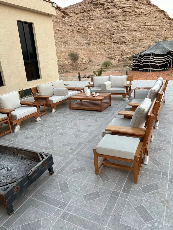 مخيم في مزرعة مع مجالس فخمة ومطبخ وجلسات خارجية 7