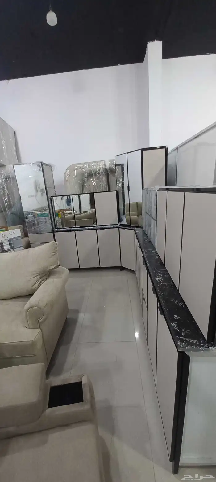مطابخ جديده جاهزه تتوفر جميع الألوان رخام جلكسي ب2800 شامل ا 5
