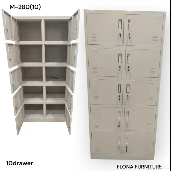 دولاب ملفات حديد و خشب جديد كرتون 12