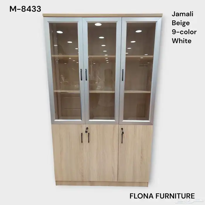 دولاب ملفات حديد و خشب جديد كرتون 9