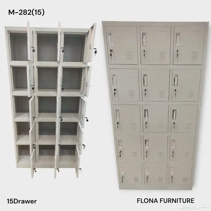 دولاب ملفات حديد و خشب جديد كرتون 11