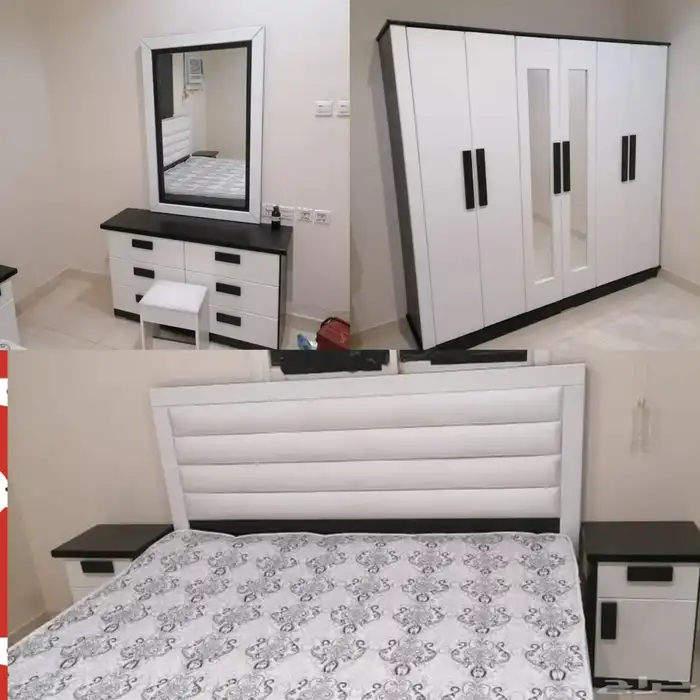 اثاث غرف نوم جديد وطني ست قطع 10