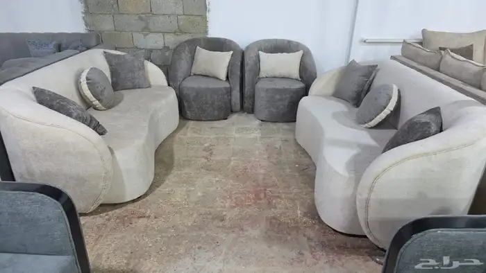 كنب جديد جاهز حرف ال و7نفر 15