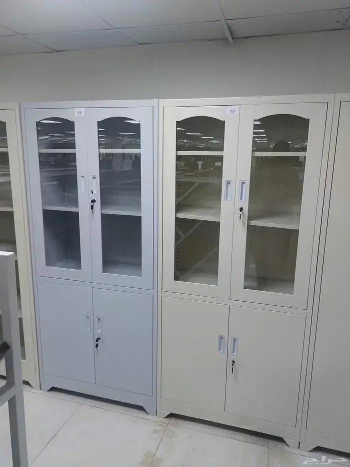 دولاب ملفات حديد و خشب جديد كرتون 4