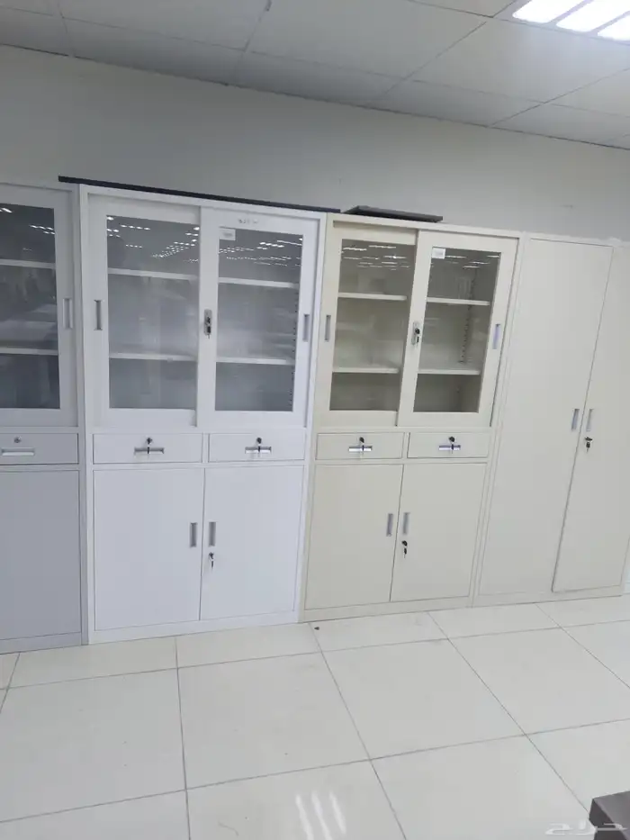 دولاب ملفات حديد و خشب جديد كرتون 7