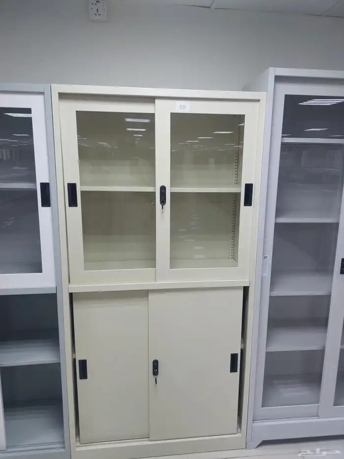 دولاب ملفات حديد و خشب جديد كرتون 1