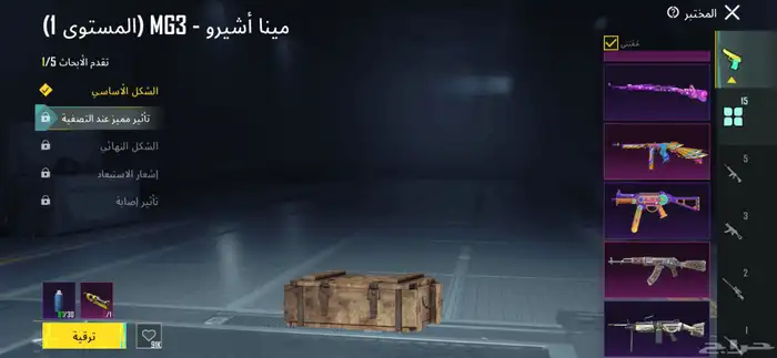 حساب ببجي للبيع 160ريال 10