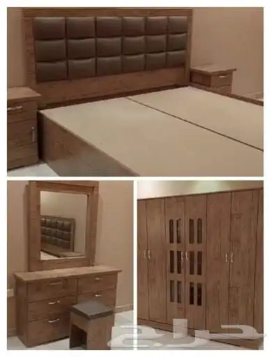 اثاث غرف نوم جديد وطني ست قطع 9