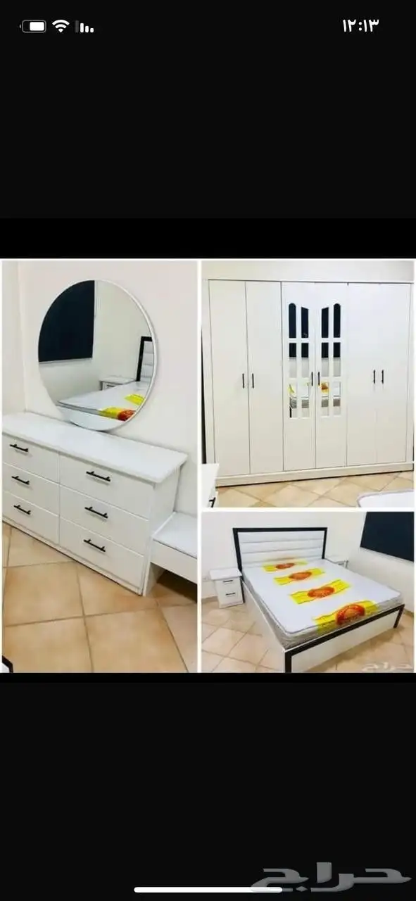 اثاث غرف نوم جديد وطني ست قطع 19