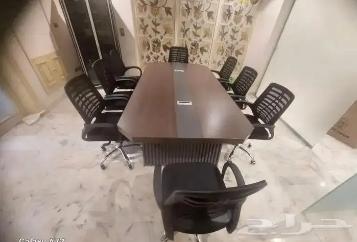 طاولة أجتماع مح كرسي دور بجميع المقاسات متوفر 1