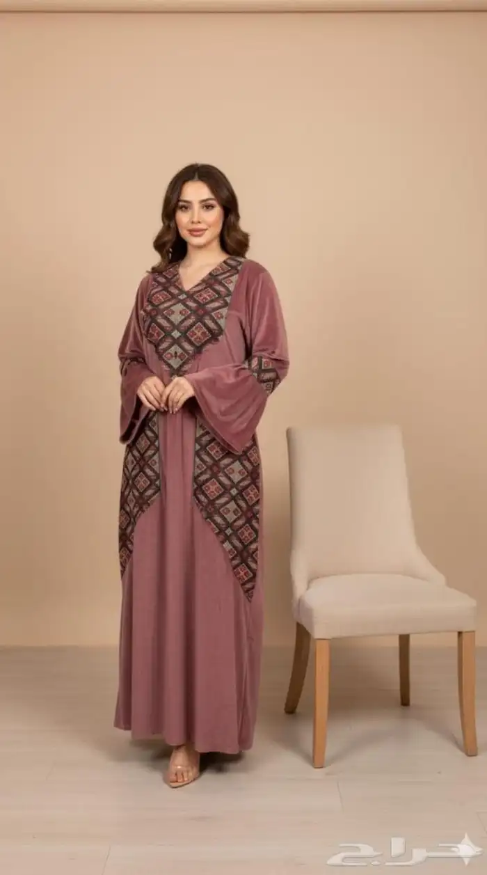 جلابيات مخمل شي فاخر من الآخر 5