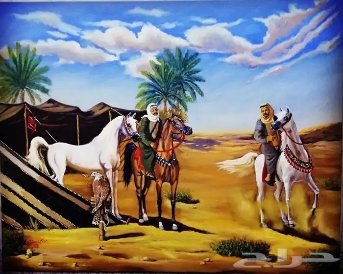 لوحات فنية تراثية بطابع بدوي 0