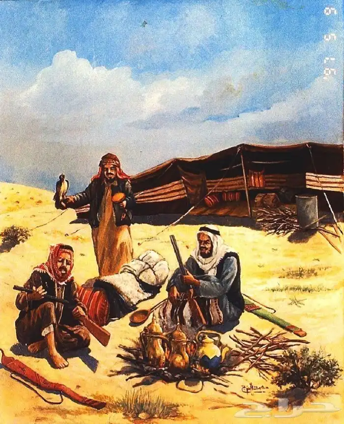 لوحات فنية تراثية بطابع بدوي 2