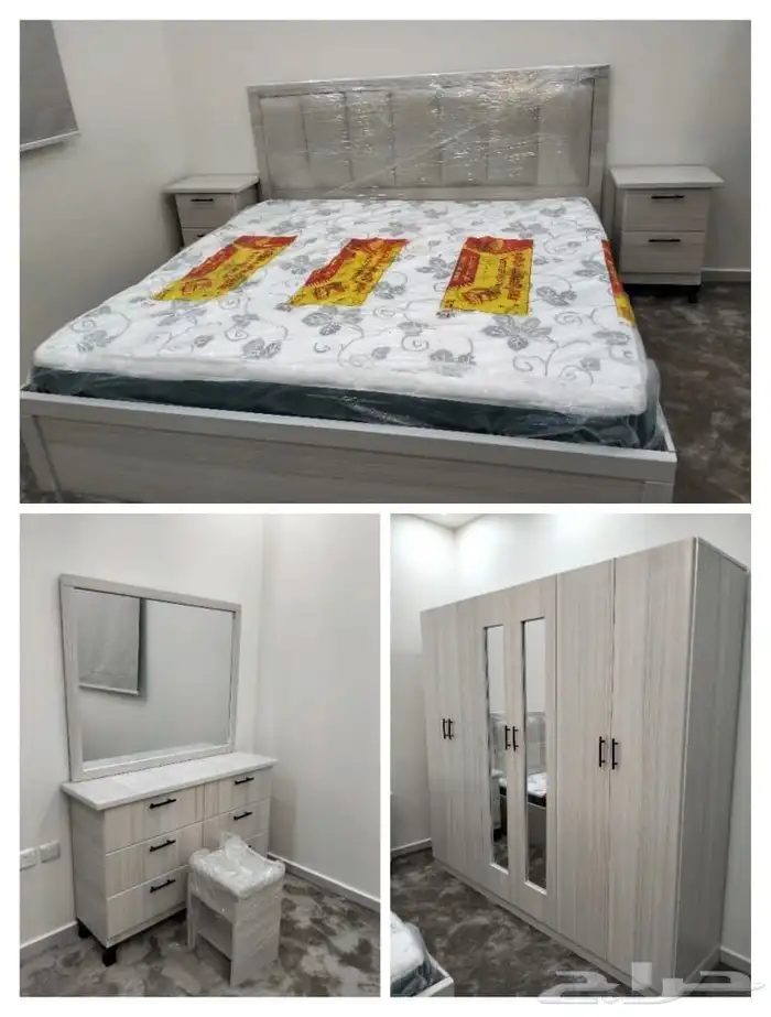 اثاث غرف نوم جديد وطني ست قطع 16