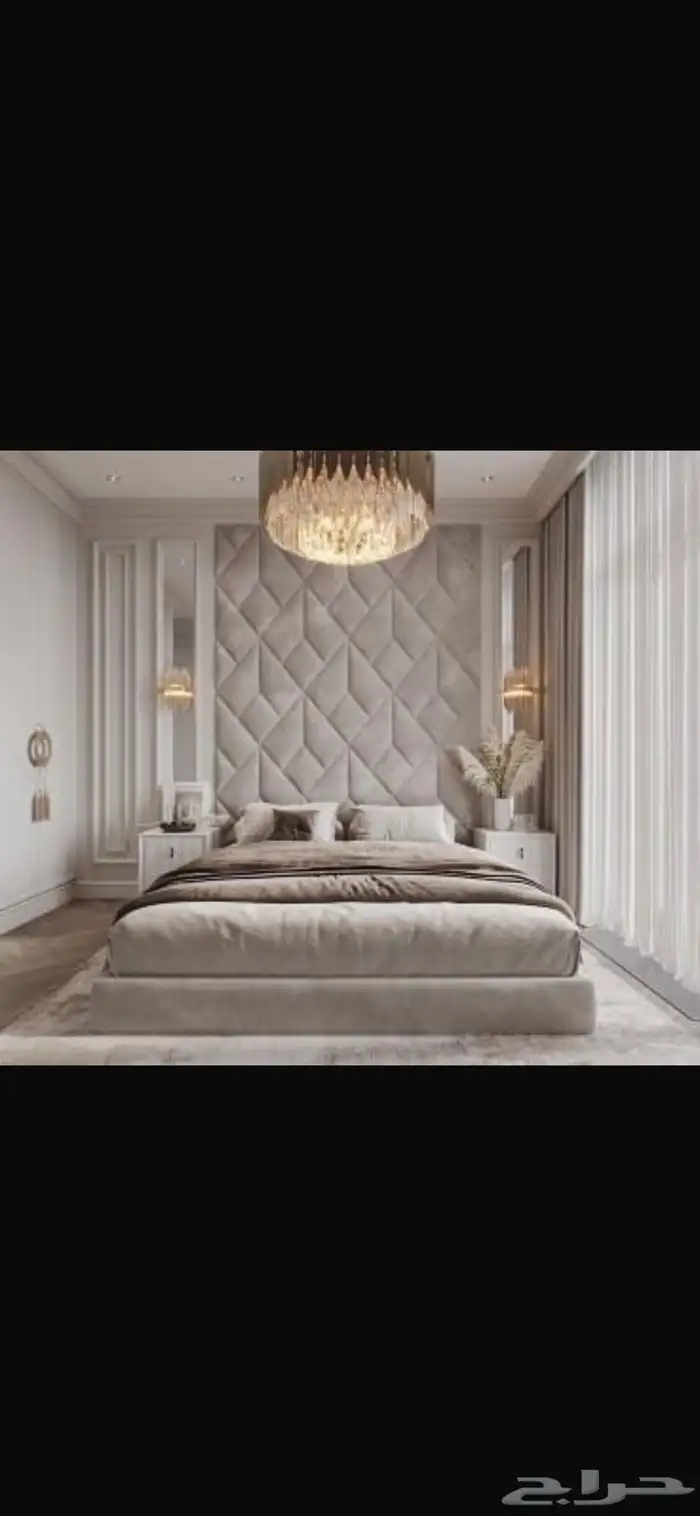 غرف نوم خزانات خشبيه ديكورات 3